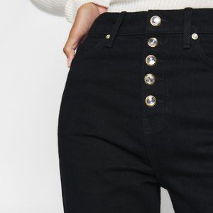 REFORMATION "Wilder" High Rise Wide Leg Jeans, Black, Size 25, NWT NEVER WORN!